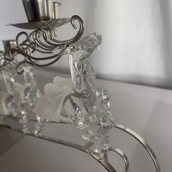 NEW - Holiday Decor - Sled and Reindeer Candle Holder - Picture 4 of 7